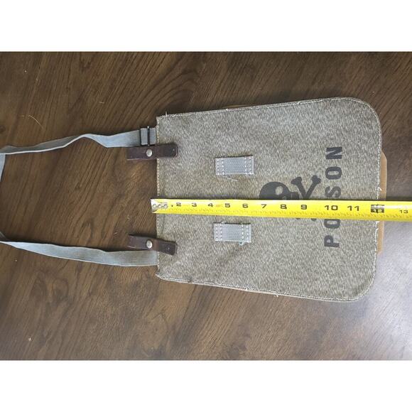 Vintage Military Shoulder Satchel Haversack Canvas Bag WWI WW2 - Picture 4 of 16